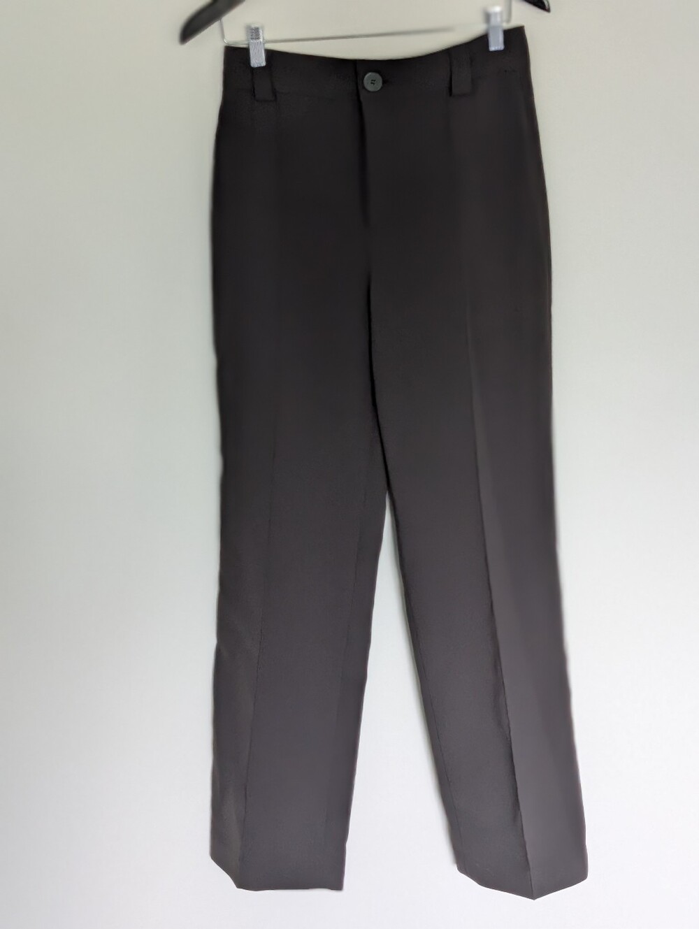 ZARA Dark Olive Green High Waisted Seam Front Trousers Pants Size M